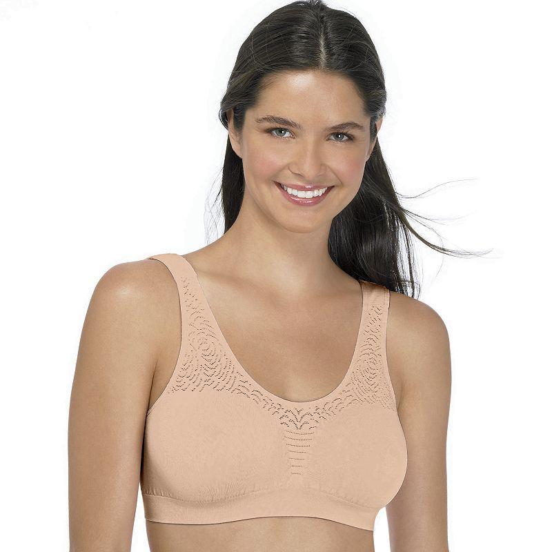 Bali Comfort Revolution Seamless Microfiber Crop Top DF103J, Women's, Size: XXXL, Black Product Image