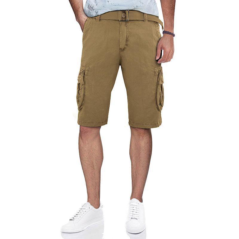 Men's RAW X by Xray Regular-Fit Belted Cargo Shorts, Size: 30, Green Product Image
