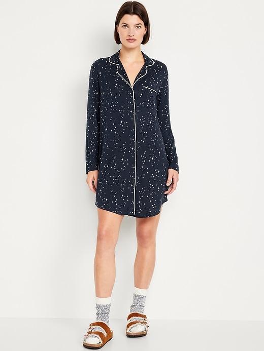 Knit Jersey Sleep Shirt Product Image