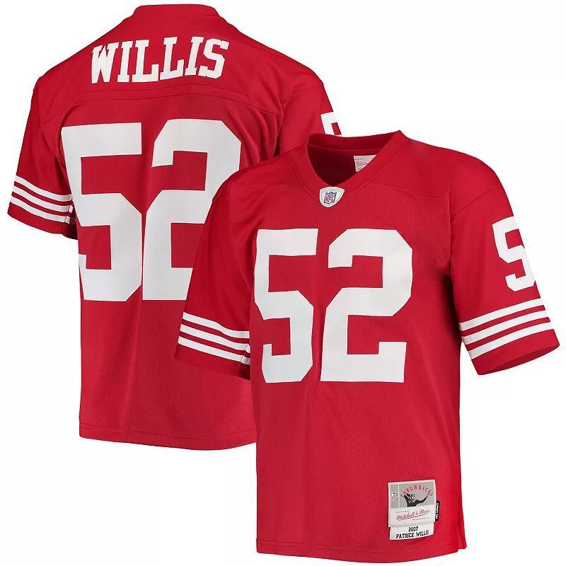 Mens Mitchell & Ness Patrick Willis Scarlet San Francisco 49ers Legacy Replica Jersey Product Image