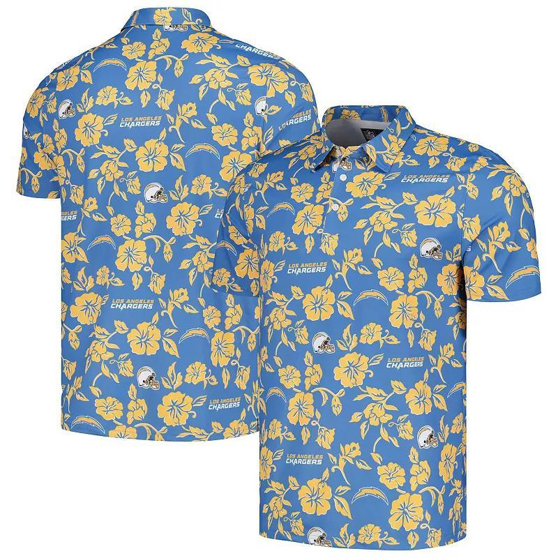 Men's Reyn Spooner Powder Blue Los Angeles Chargers Pua Performance Polo, Size: 3XL, Light Product Image