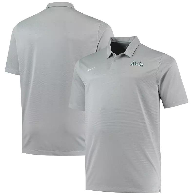 Men's Nike Heathered Gray Michigan State Spartans Big & Tall Performance Polo, Size: 3XB, Grey Product Image