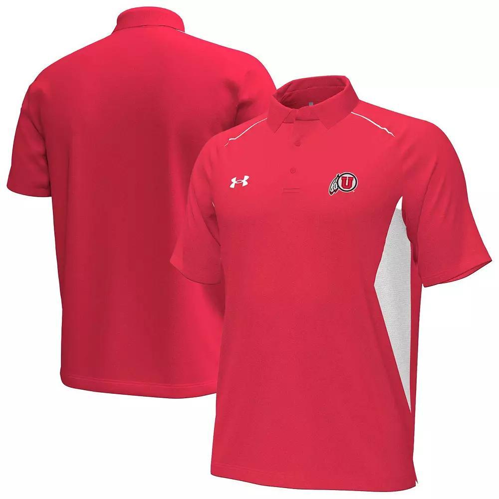 Men's Under Armour Red Utah Utes Title Polo, Size: Medium, Ute Red Product Image