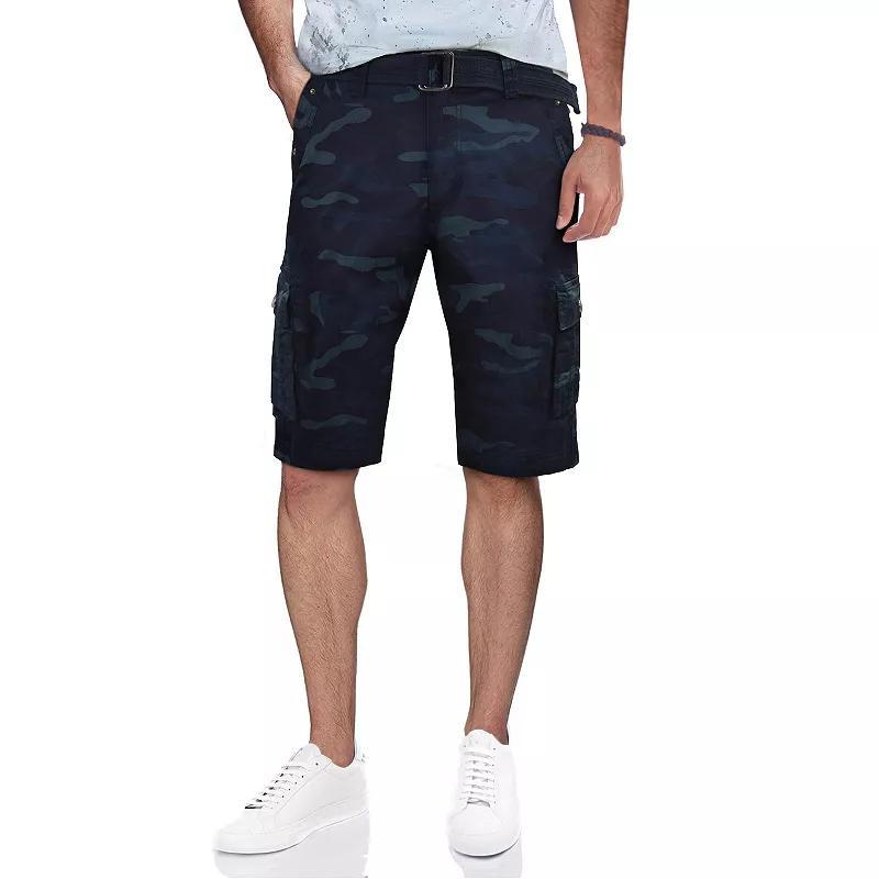 Mens RAW X by Xray Regular-Fit Belted Sleek Cargo Shorts Product Image