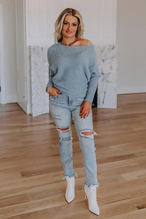 The Cely High Waist Distressed Jean Product Image