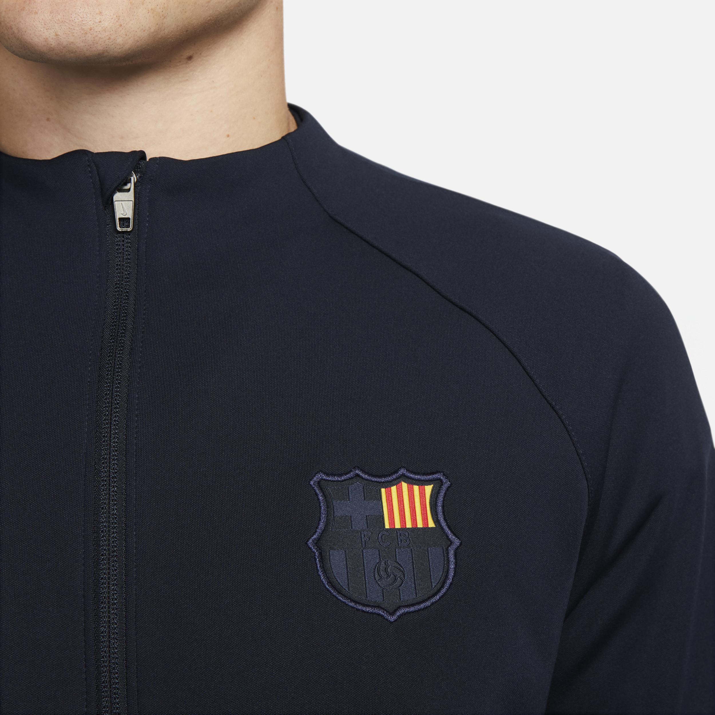 Mens Nike Navy Barcelona Team Academy Pro Anthem Raglan Performance Full-Zip Jacket Bar Blue Product Image