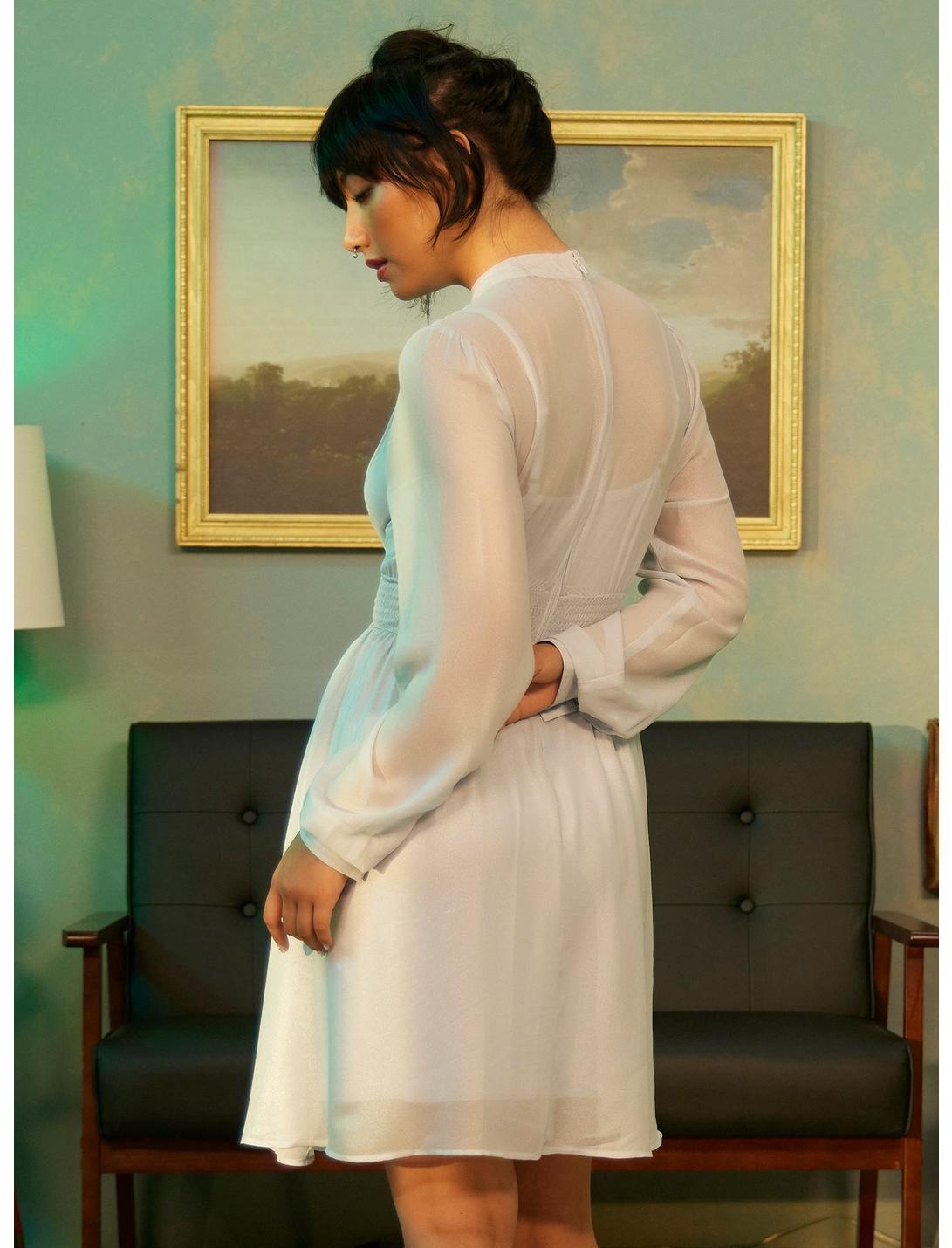 Beetlejuice Beetlejuice Astrid Mesh Long-Sleeve Dress Product Image
