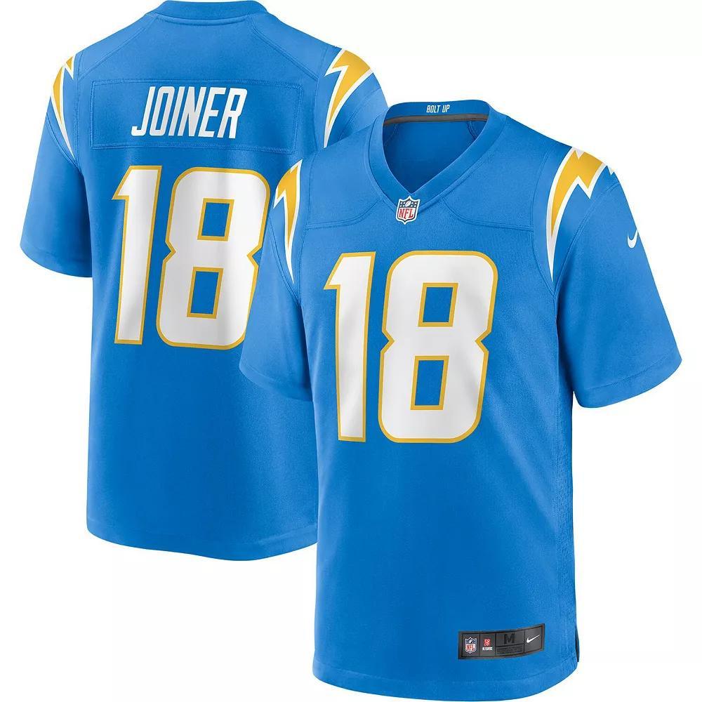 Men's Nike Charlie Joiner Powder Blue Los Angeles Chargers Game Retired Player Jersey, Size: 4XL, Light Product Image