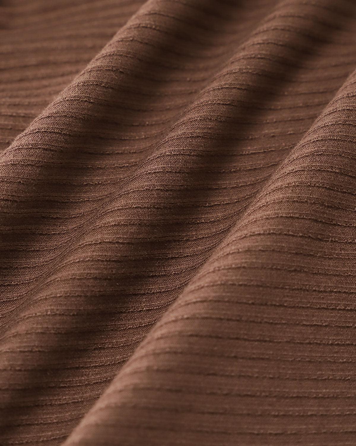 Brown Square Neck Button-Up Tank Top Product Image