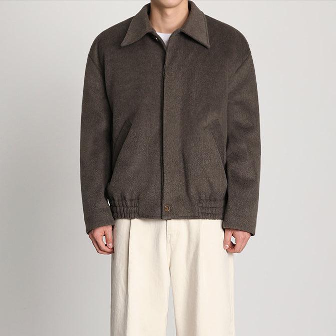 RT No. 6168 DARK BROWN WOOLEN VARSITY JK Product Image