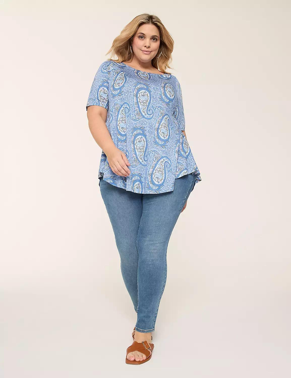 Max Swing Perfect Sleeve Boatneck Tee Product Image