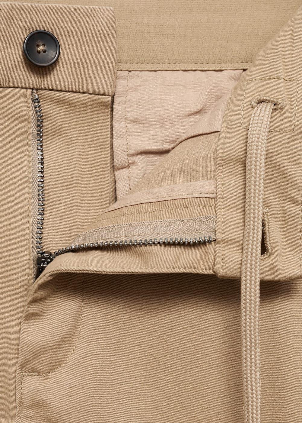Mango Mens Cotton Tapered Crop Pants Product Image