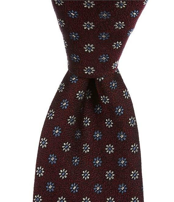 Cremieux Duke Flower Neat 3 3/8#double; Woven Silk Tie Product Image