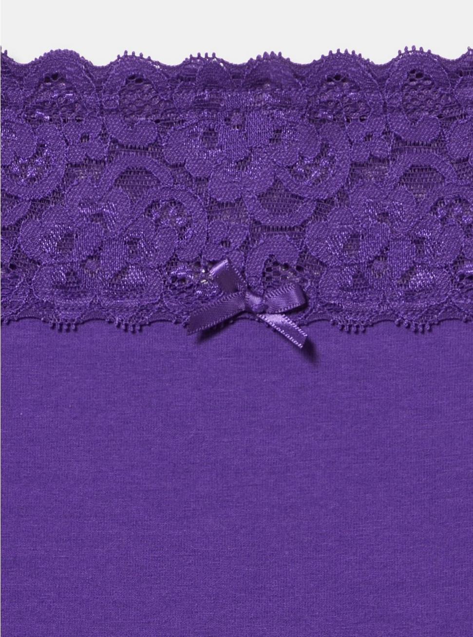 Mid-Rise Hipster Lace Trim Panty Product Image