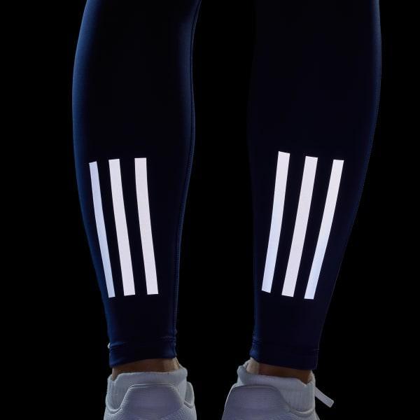 adidas Own the Run Full-Length Leggings Dark Blue XS Womens Product Image