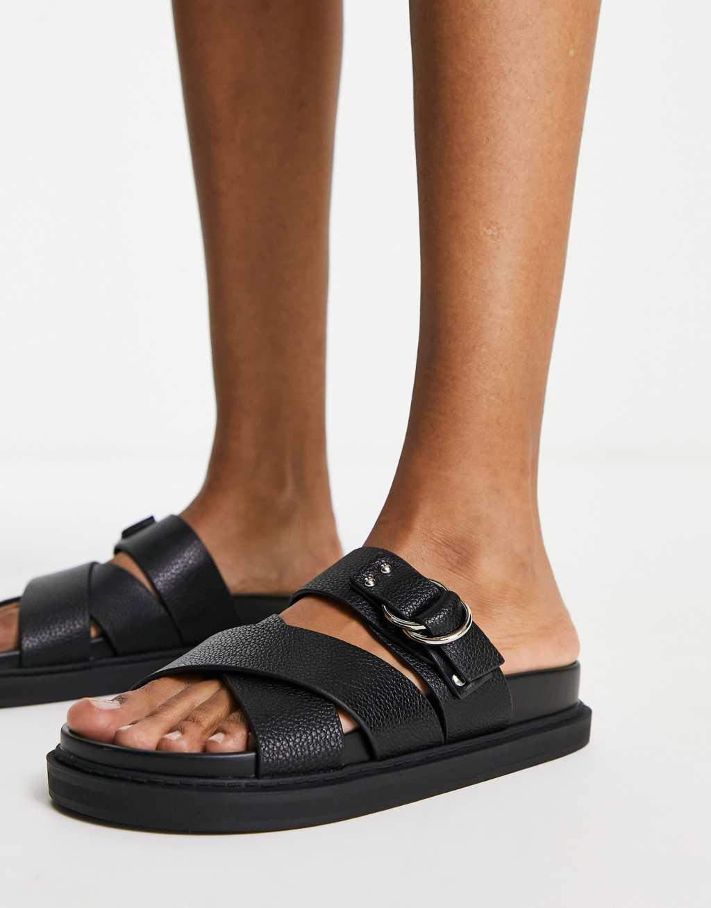 schuh Tamara cross strap flat sandals Product Image