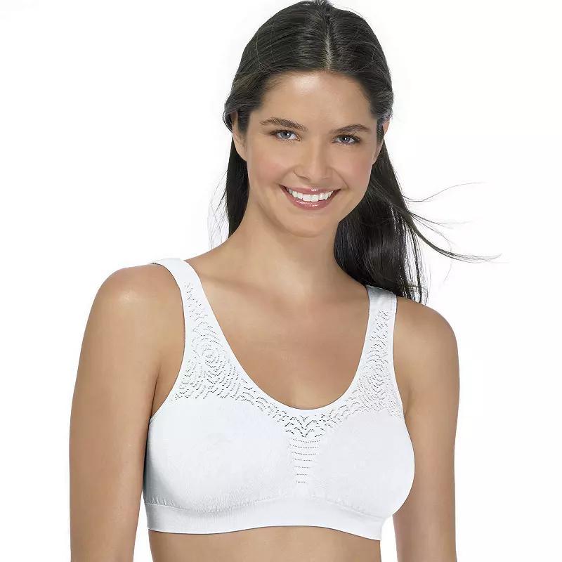 Bali Comfort Revolution Seamless Microfiber Crop Top DF103J, Women's, Size: XXXL, Black Product Image