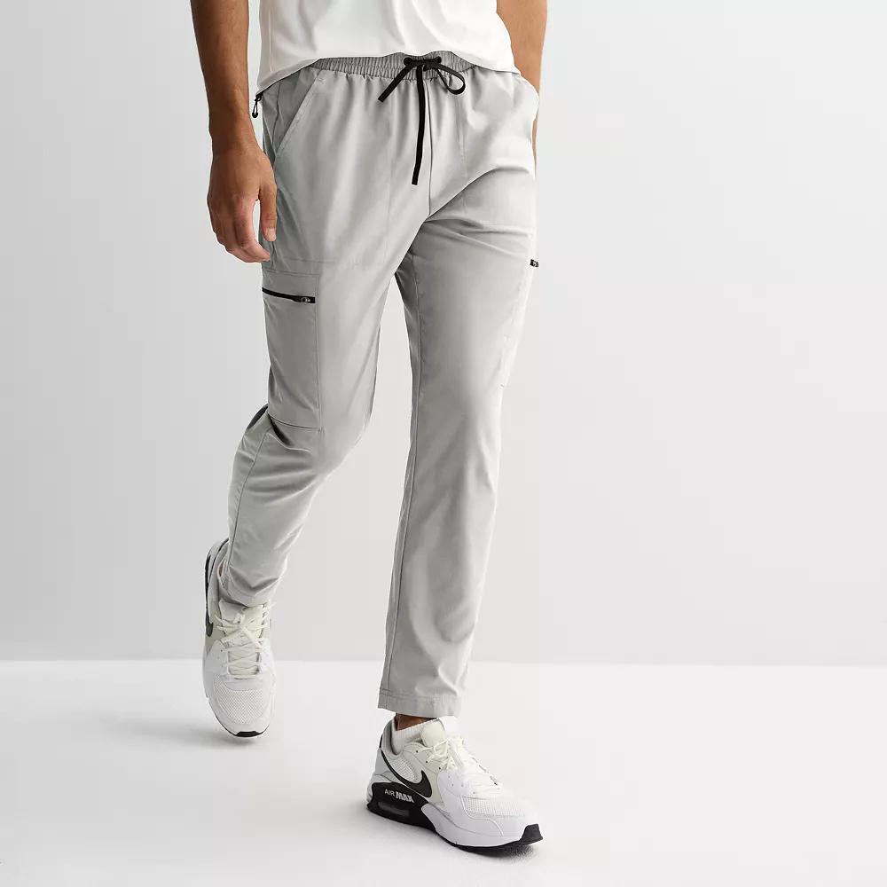 Men's Tek Gear® Midweight Woven Cargo Pants, Size: Medium, Silver Spring Product Image
