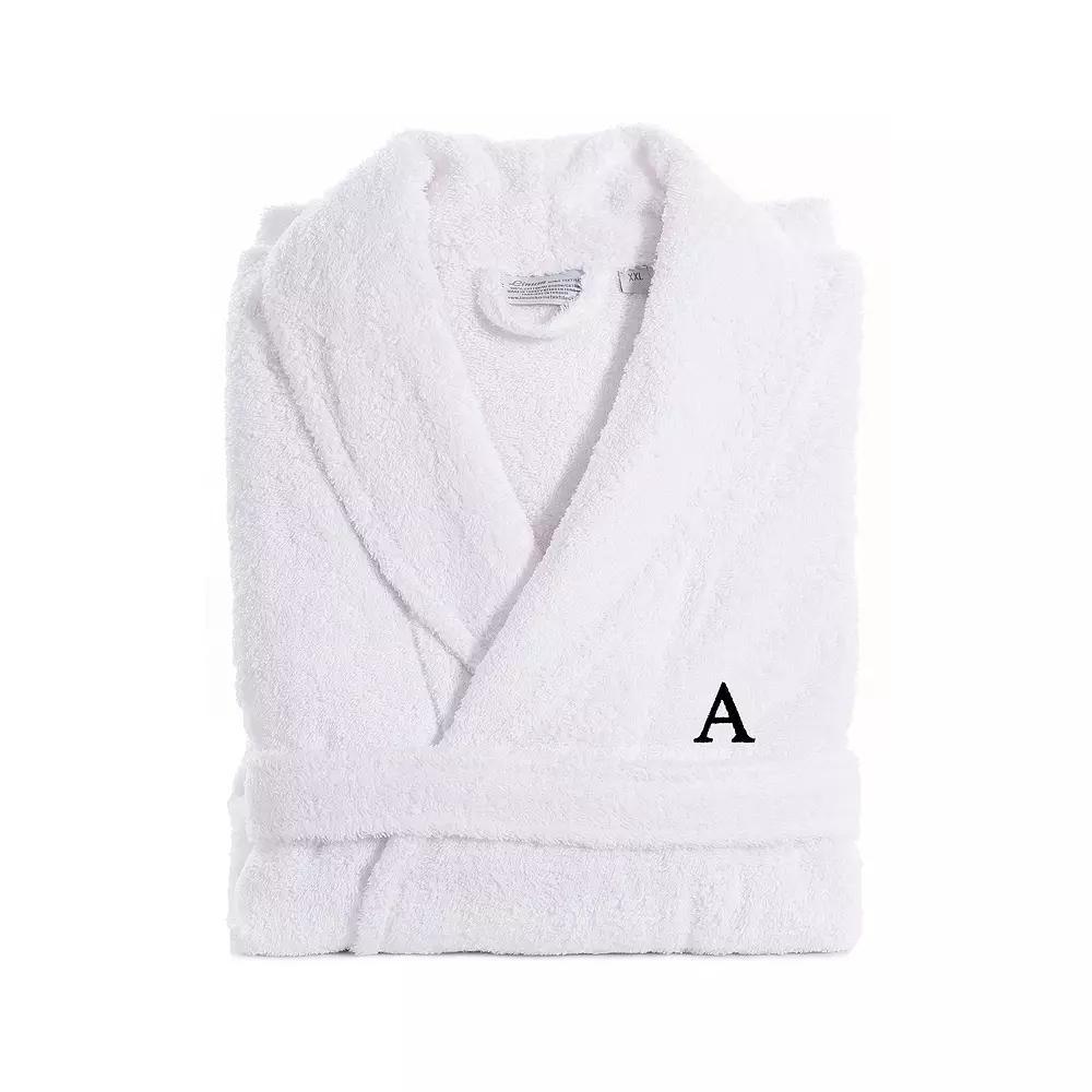 Linum Home Textiles Turkish Cotton Personalized Quick Dry Terry Bathrobe, Women's, Size: Large/XL, V Product Image