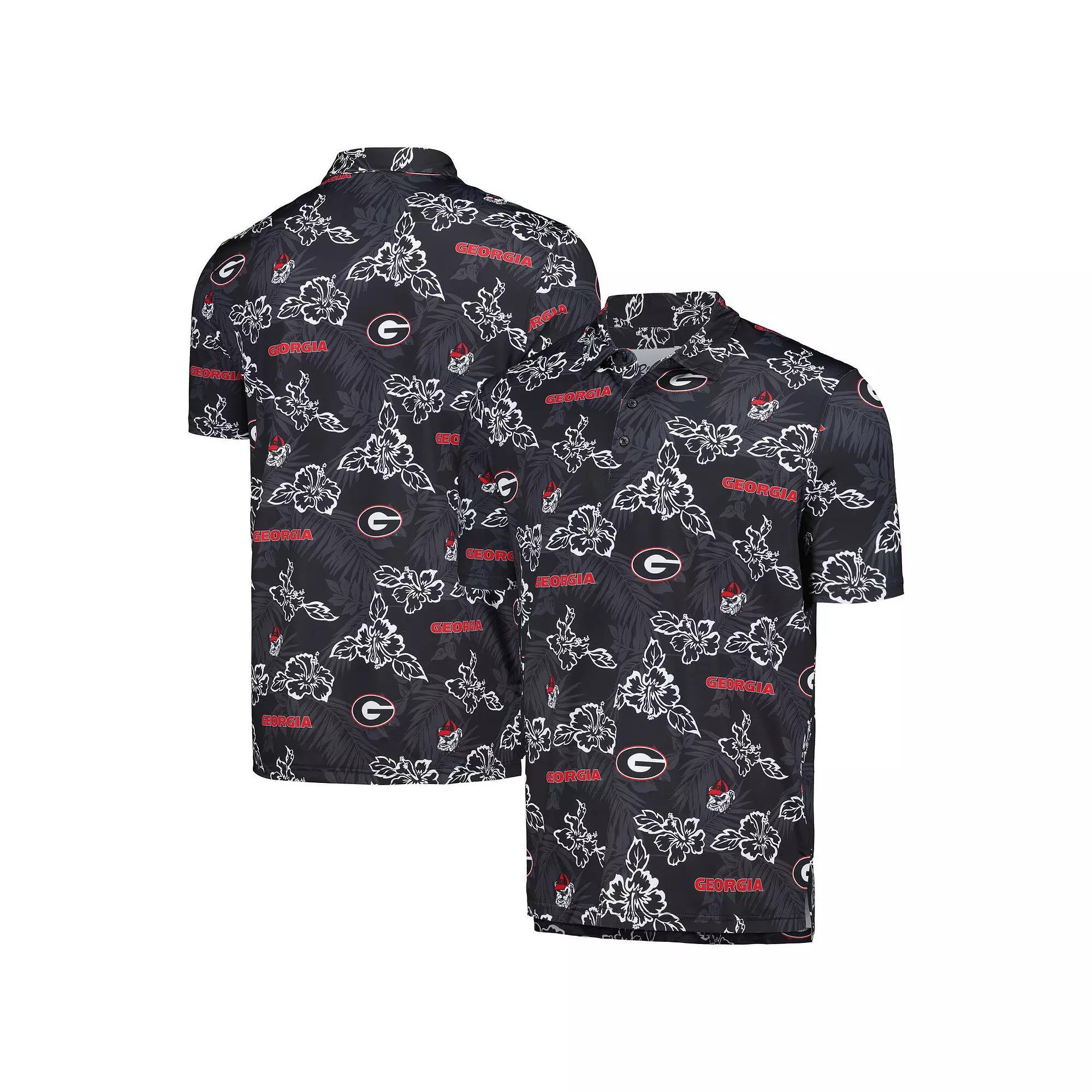 Men's Reyn Spooner Black Georgia Bulldogs Performance Polo, Size: XL Product Image