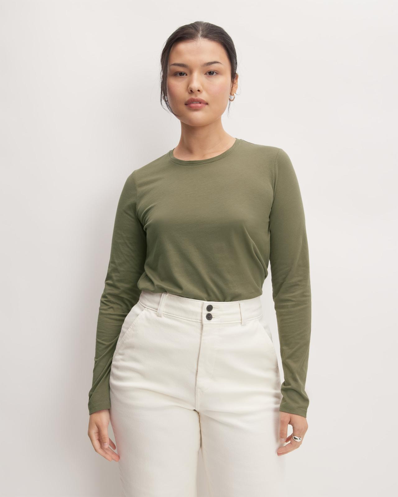 The Organic Cotton Long-Sleeve Crew Product Image