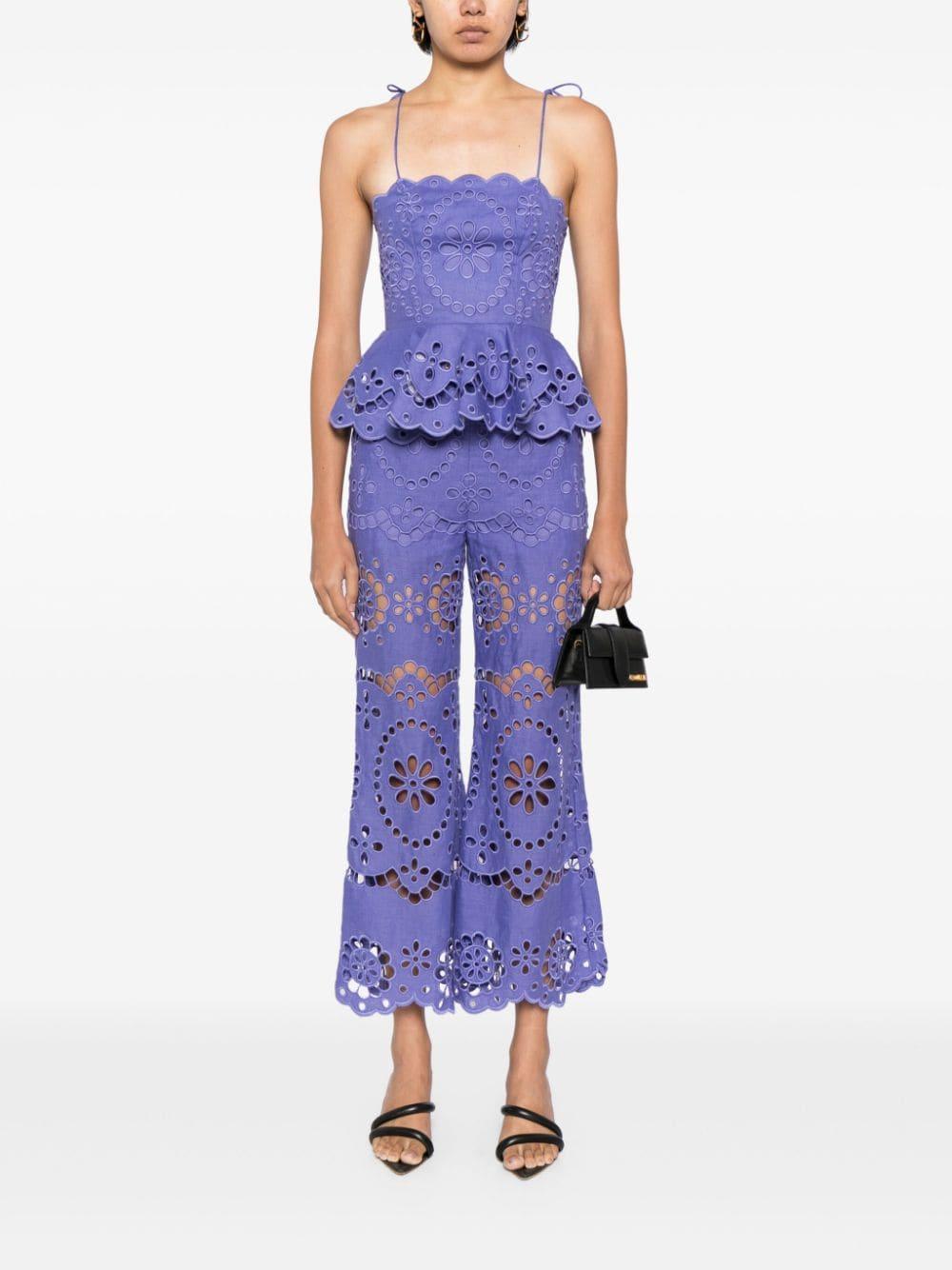 Pop broderie-anglaise tank top Product Image