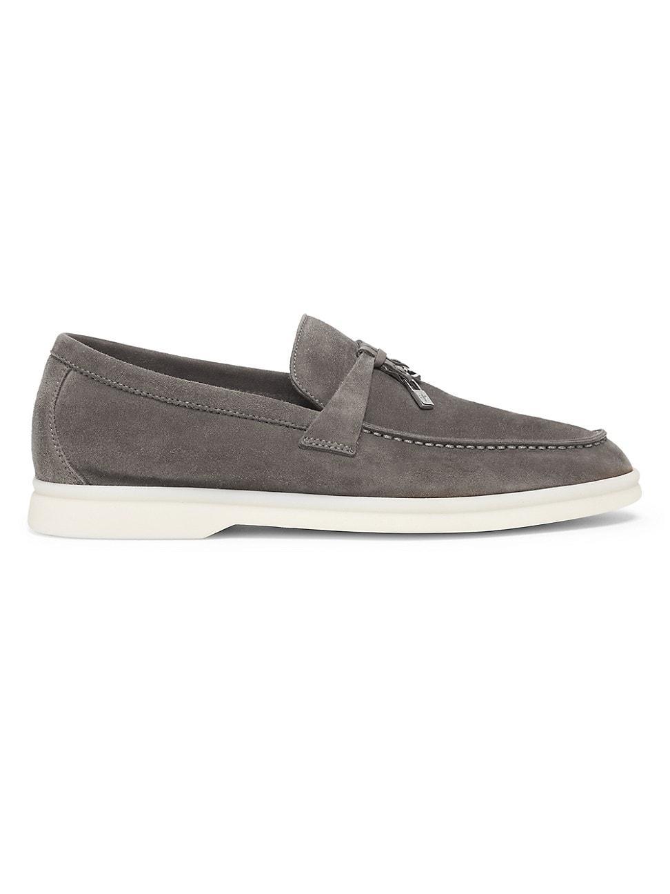 Mens Hamptons Suede Buckle Loafers Product Image