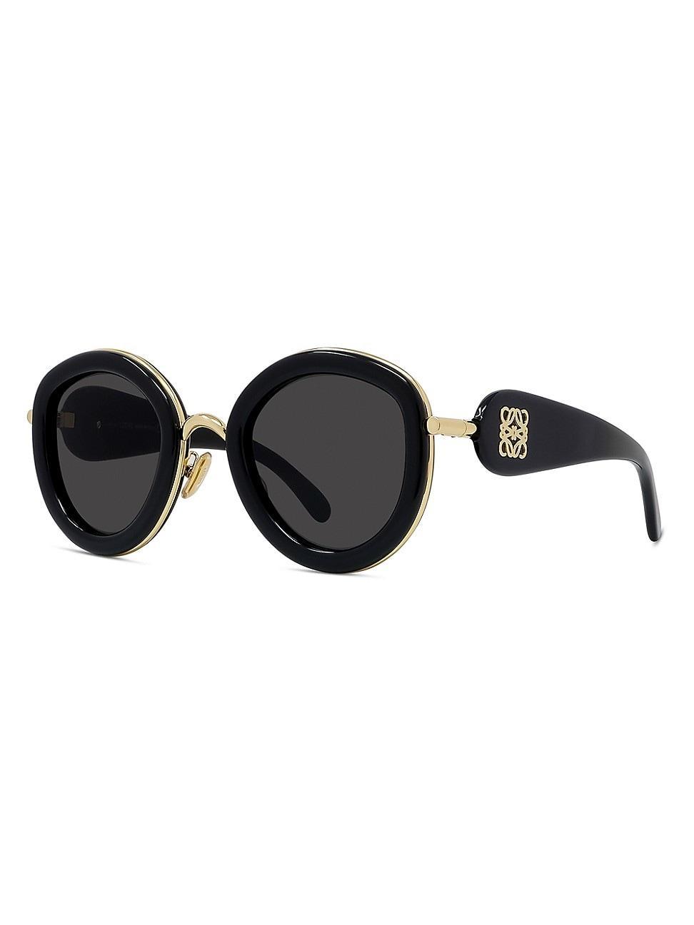 Mens Metal Round 49MM Sunglasses Product Image