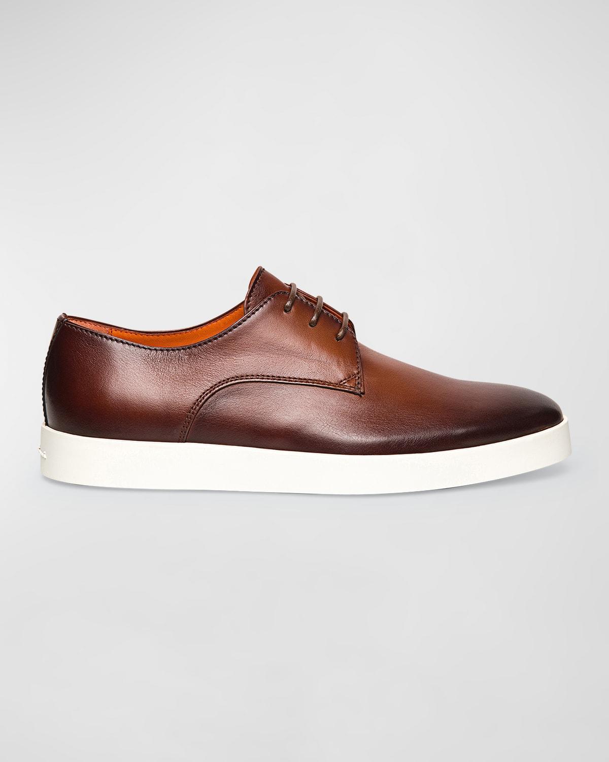 Mens Leather Lace-Up Oxfords Product Image