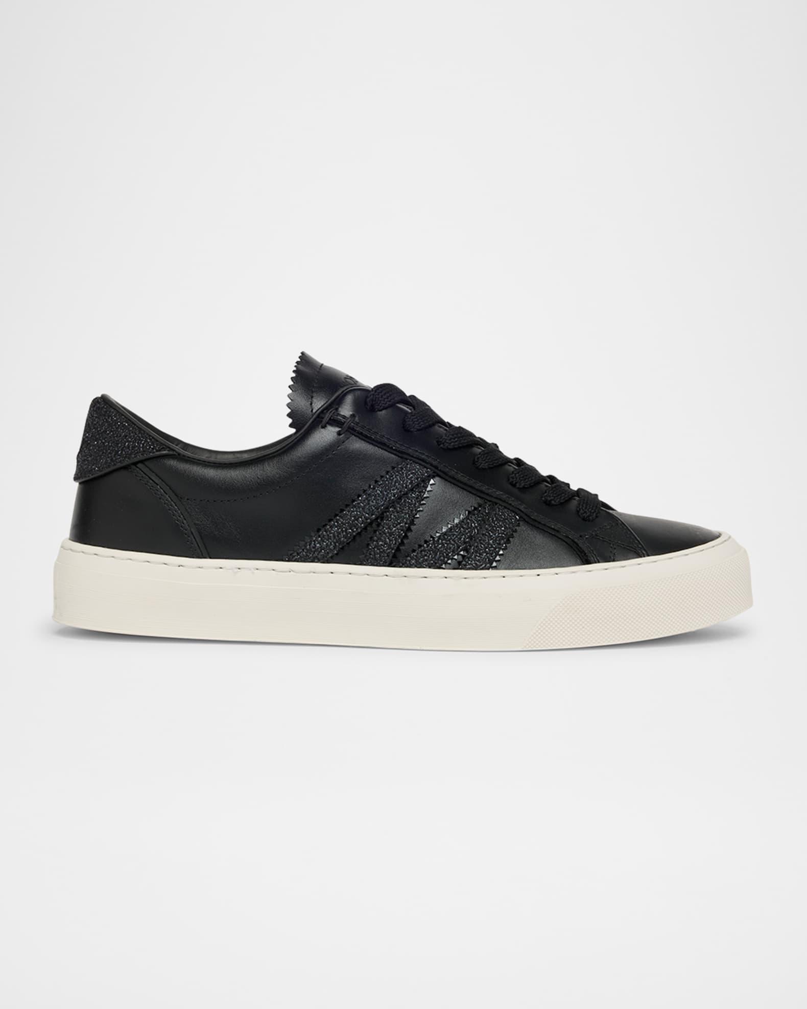 Monaco 2 Low-Top Glitter Leather Sneakers Product Image