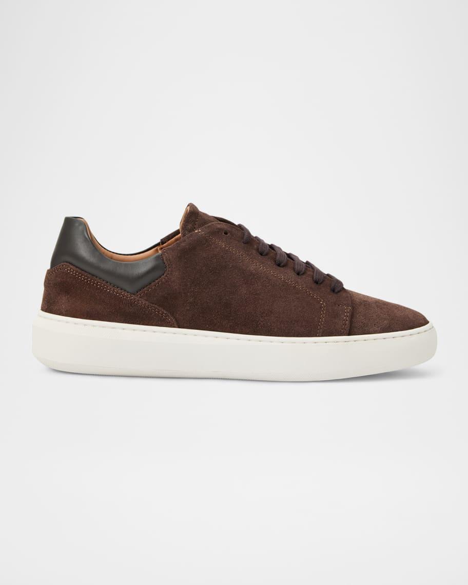 Mens Salvatore Low-Top Suede Sneakers Product Image