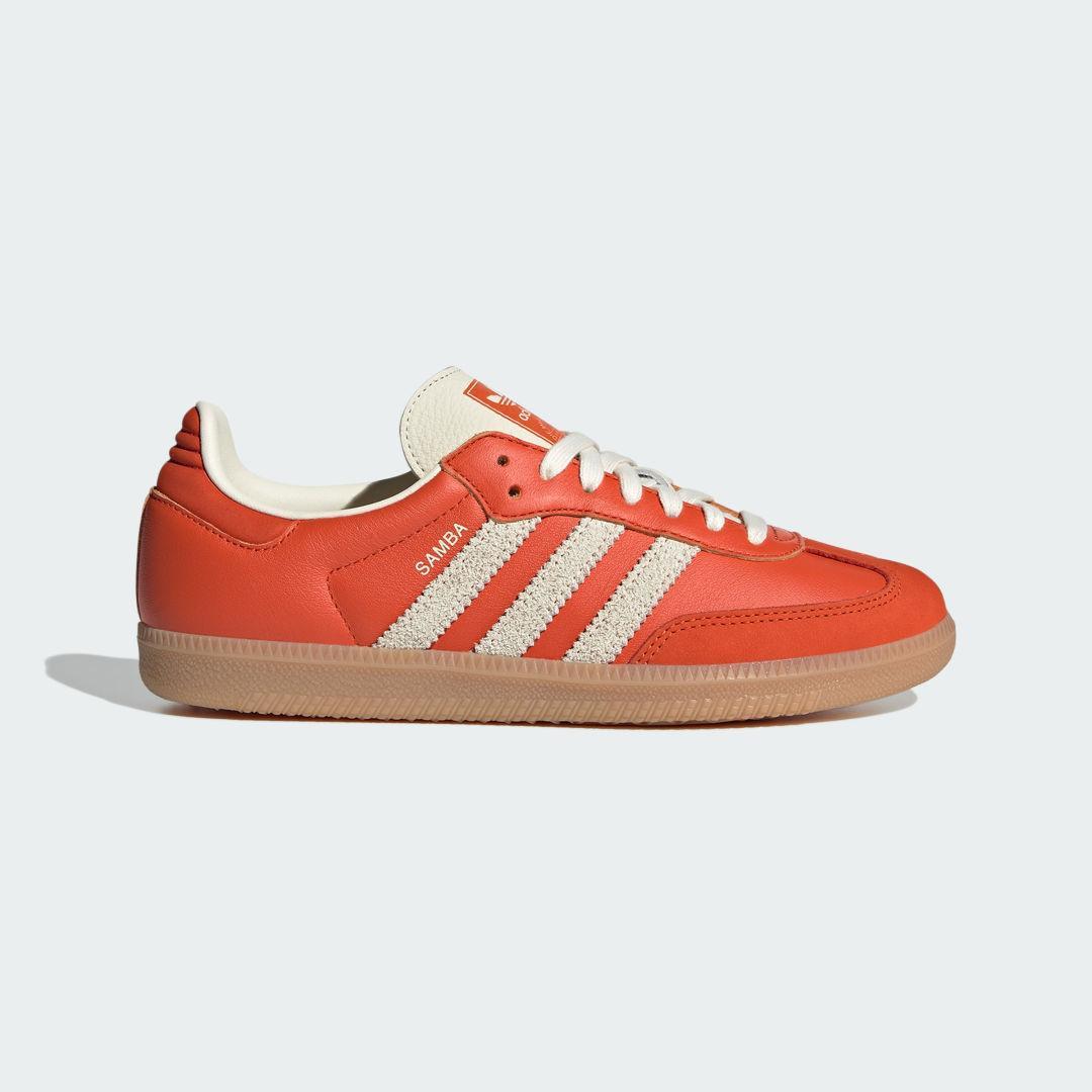 adidas Samba OG Shoes Collegiate Orange M 8.5 / W 9.5 Womens Product Image