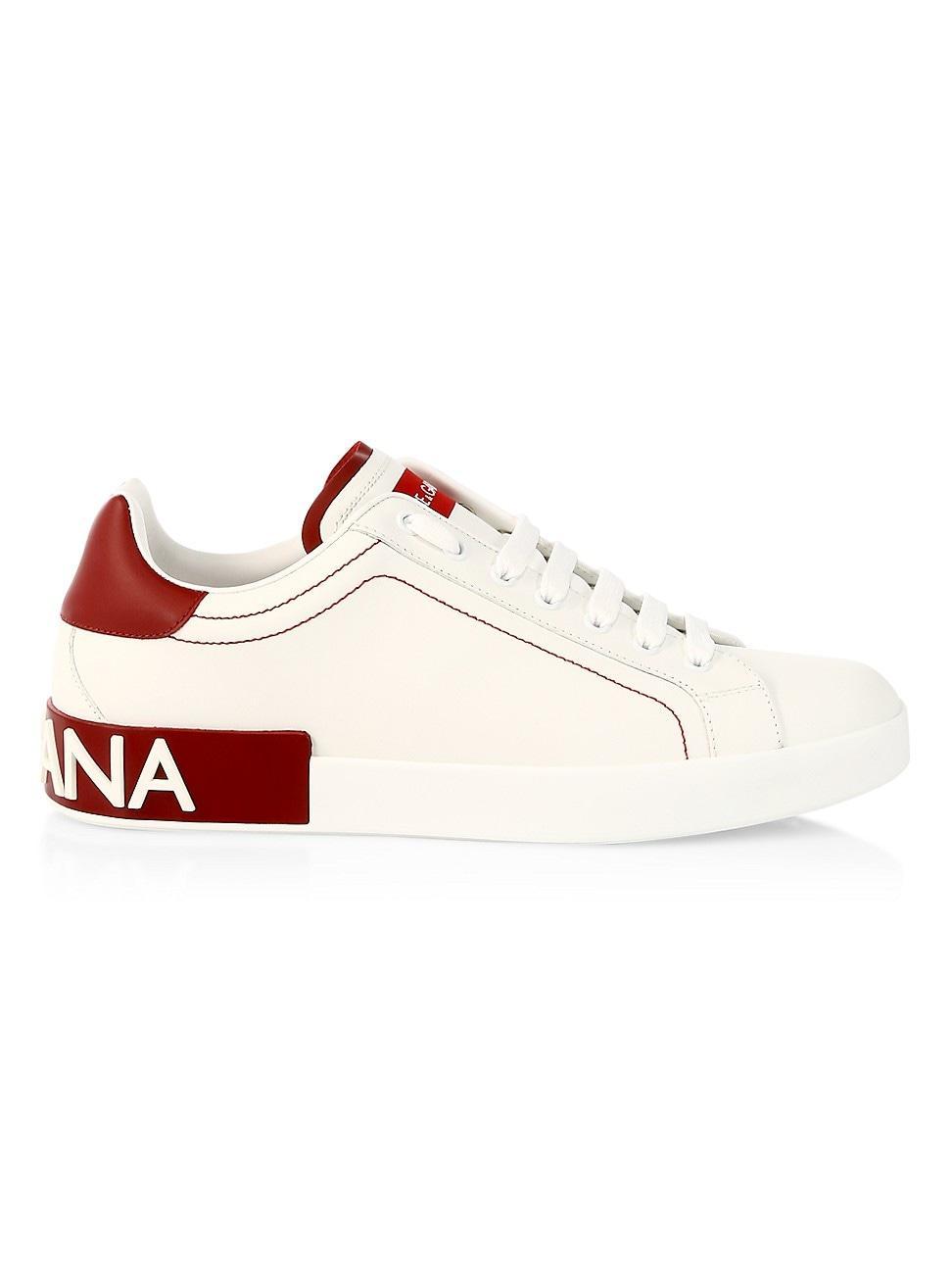 Mens Portofino Two-Tone Leather Sneakers Product Image