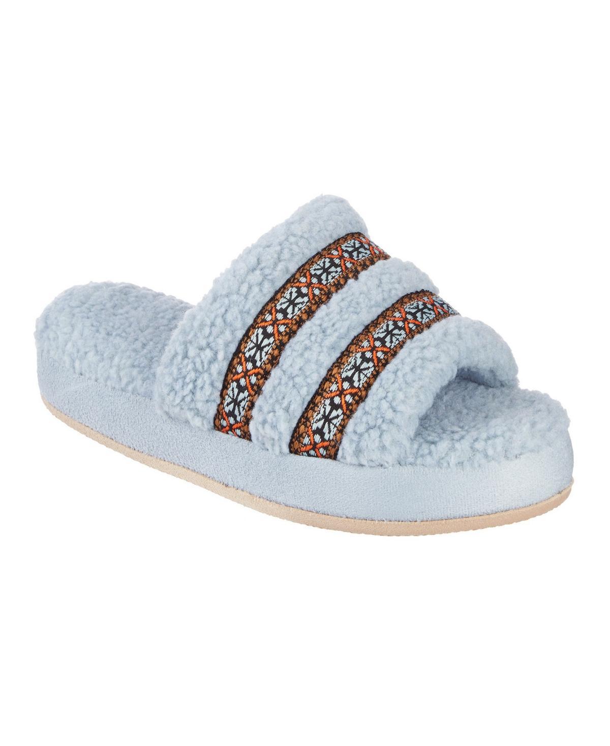 isotoner Clara Memory Foam Women's Slide Slippers, Size: Medium, White Product Image