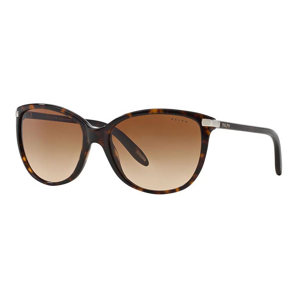 Women's Ralph by Ralph Lauren 56mm RA5160 Gradient Cat Eye Sunglasses, Dark Green Product Image