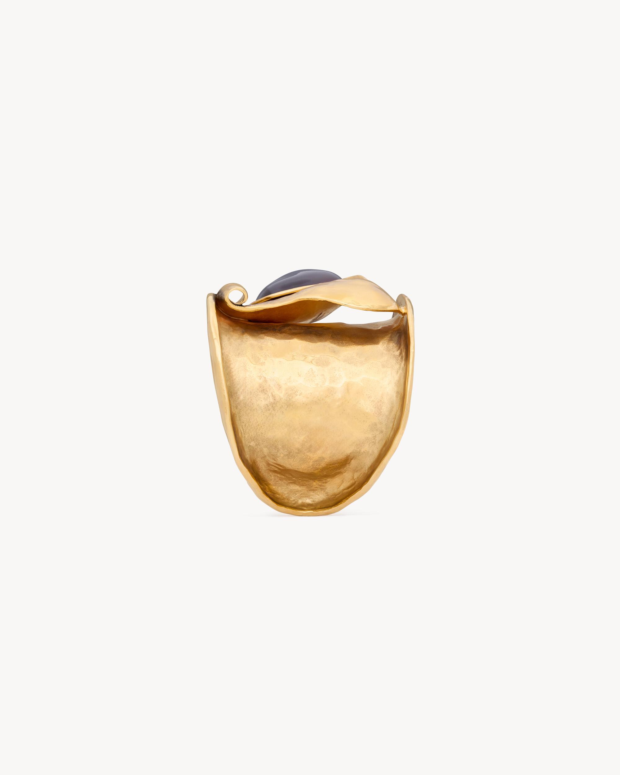 petal cuff in resin and metal Product Image
