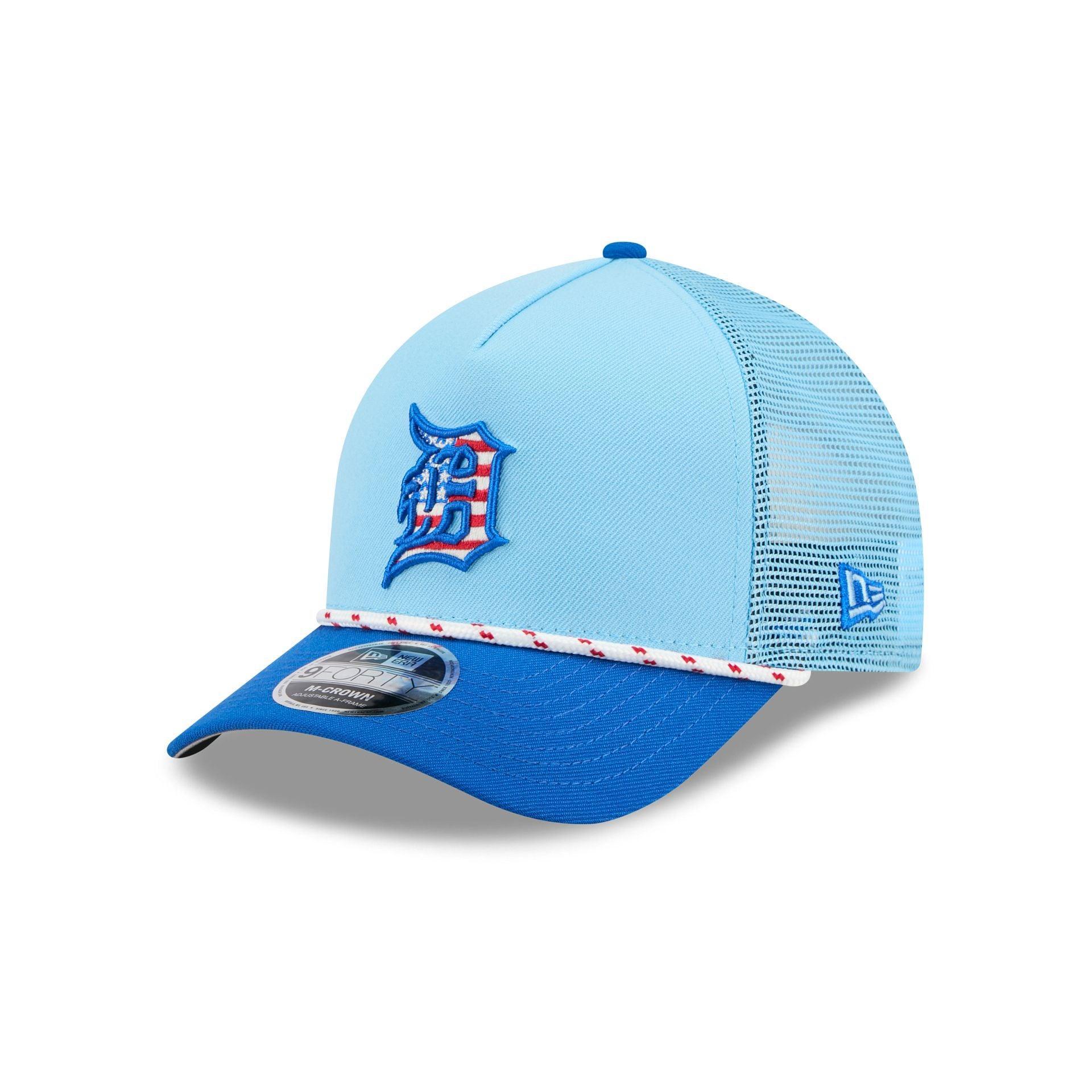 Detroit Tigers Independence Day 2025 9FORTY M-Crown A-Frame Trucker Hat Male Product Image