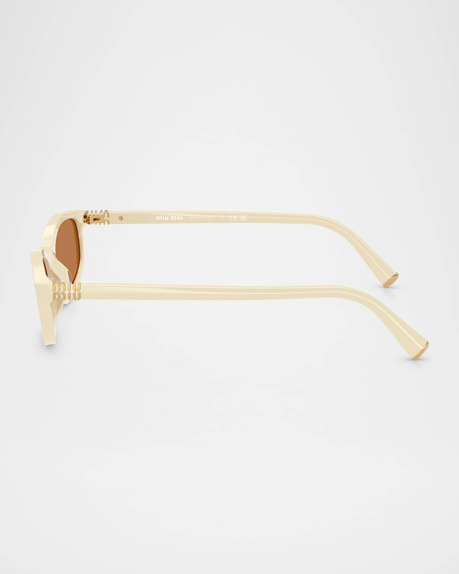 Miu Regarde MU A06S Acetate Oval Sunglasses Product Image