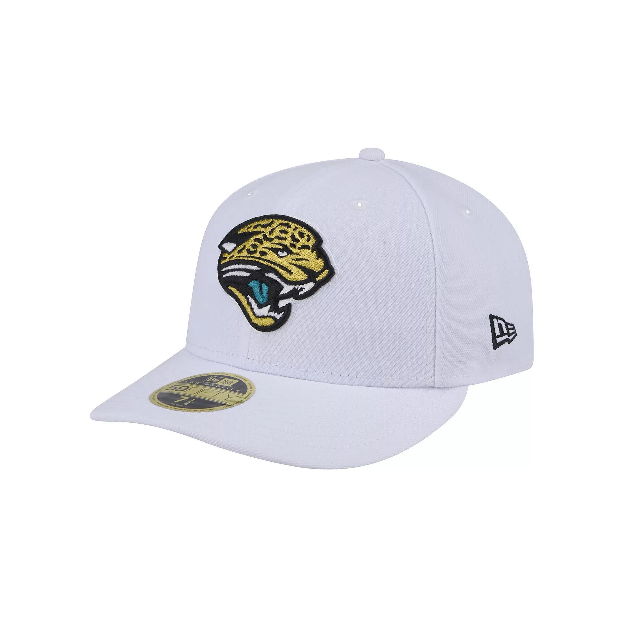 Men's New Era  White Jacksonville Jaguars Throwback Logo Omaha Low Profile 59FIFTY Fitted Hat, Size: 7 3/4 Product Image