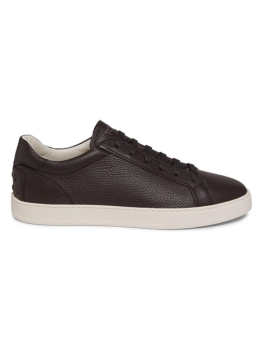 Mens Suede Low-Top Platform Sneakers Product Image