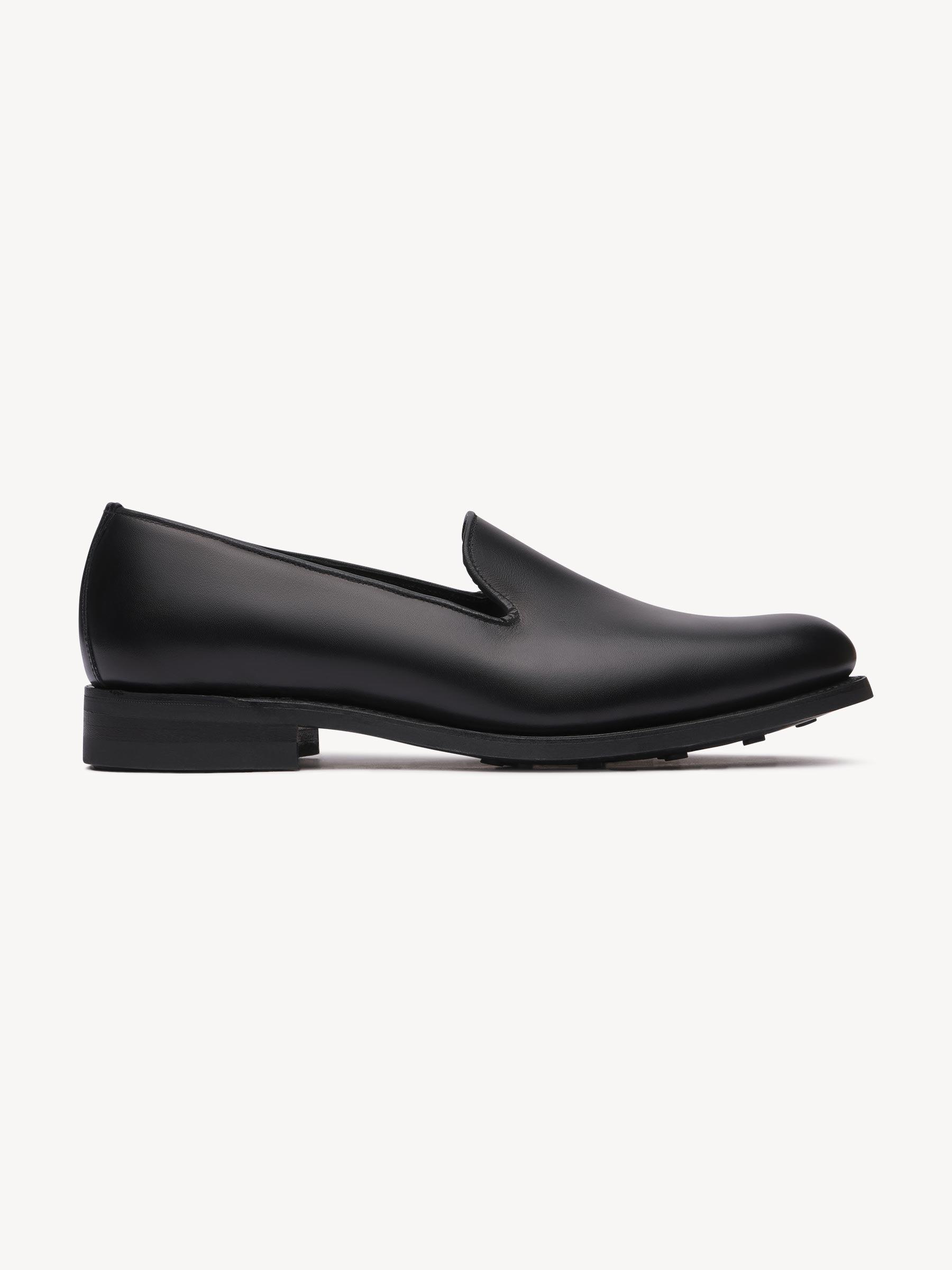 Black Sanders x Buck Mason Leather Wholecut Loafer Product Image