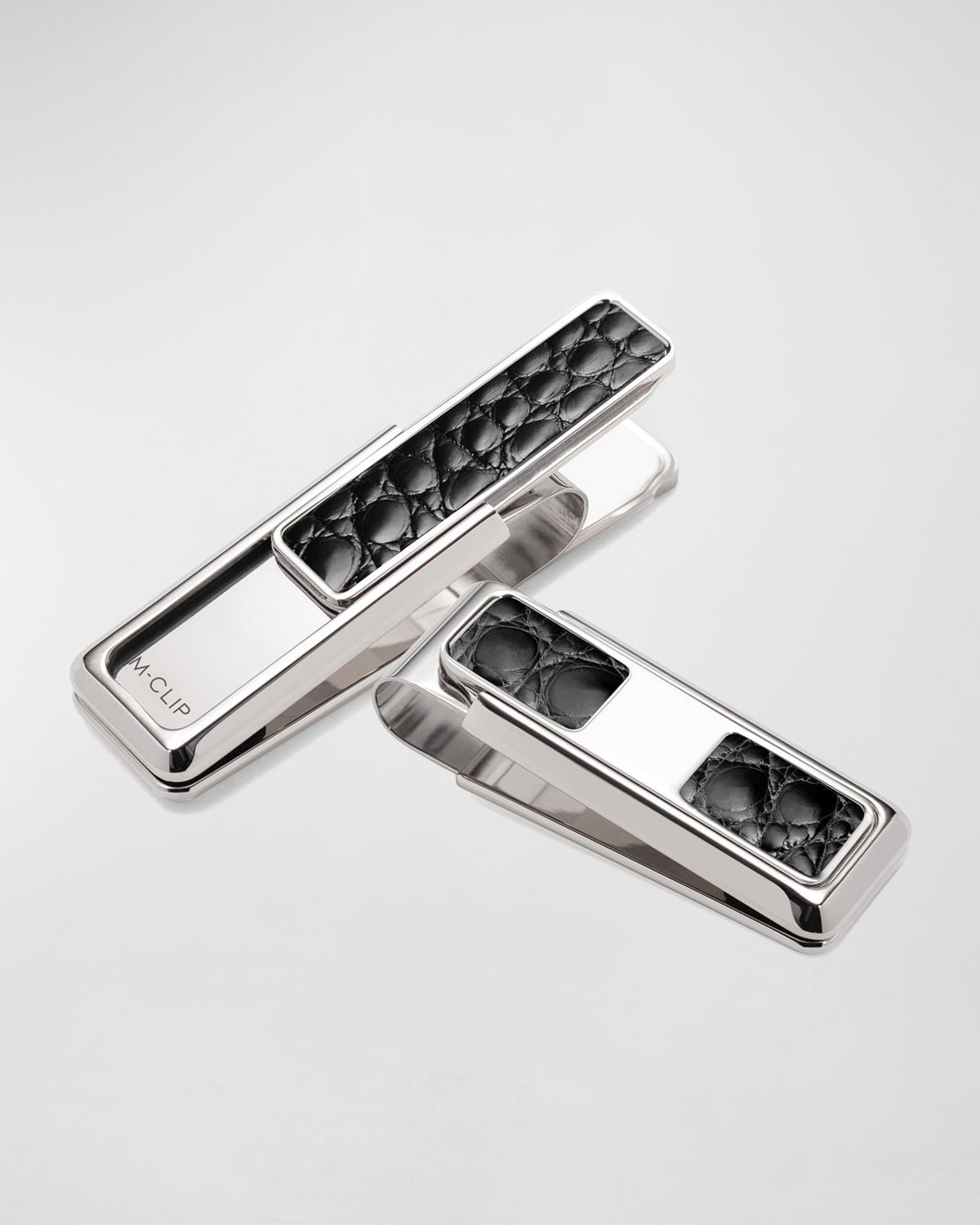 Monterey Monogrammed Alligator Money Clip Product Image