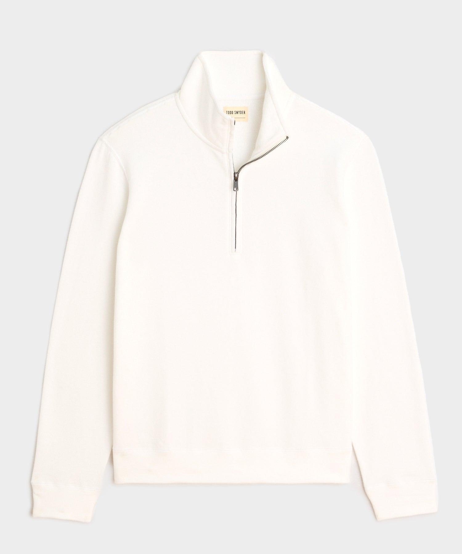 Lightweight Terry Cloth Quarter-Zip Product Image