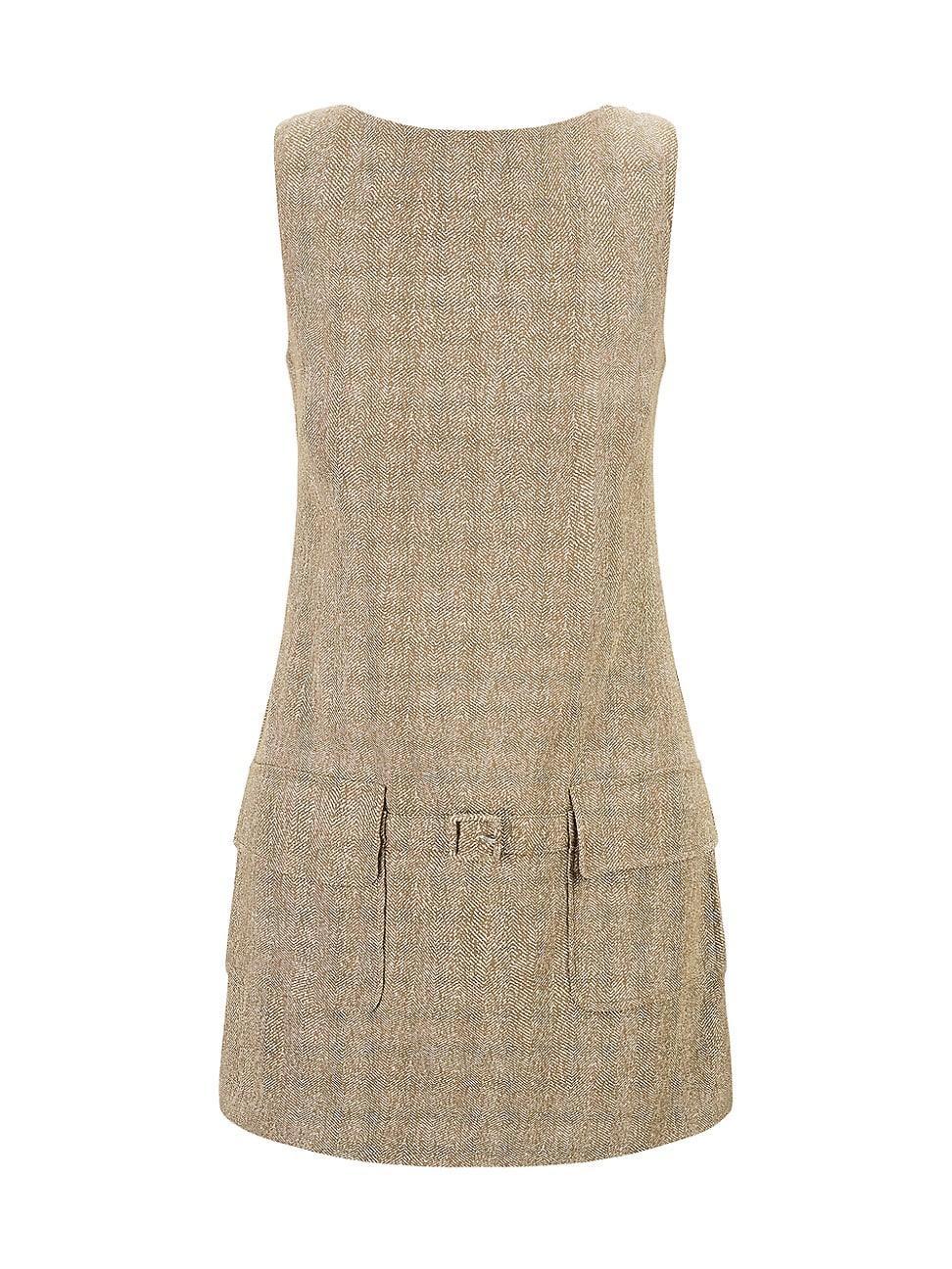 Womens Sheila Herringbone Sleeveless Minidress Product Image