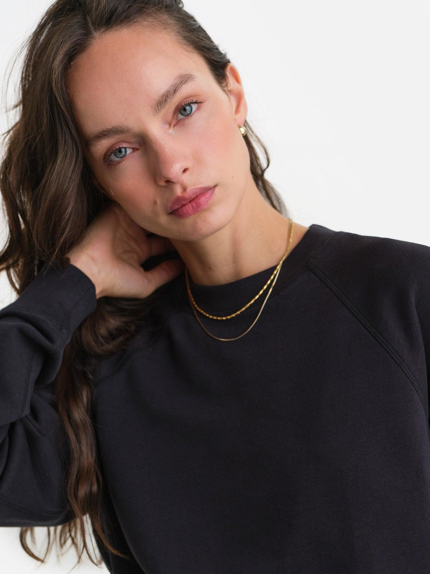Organic Lightweight Terry Raglan Sweatshirt Female Product Image