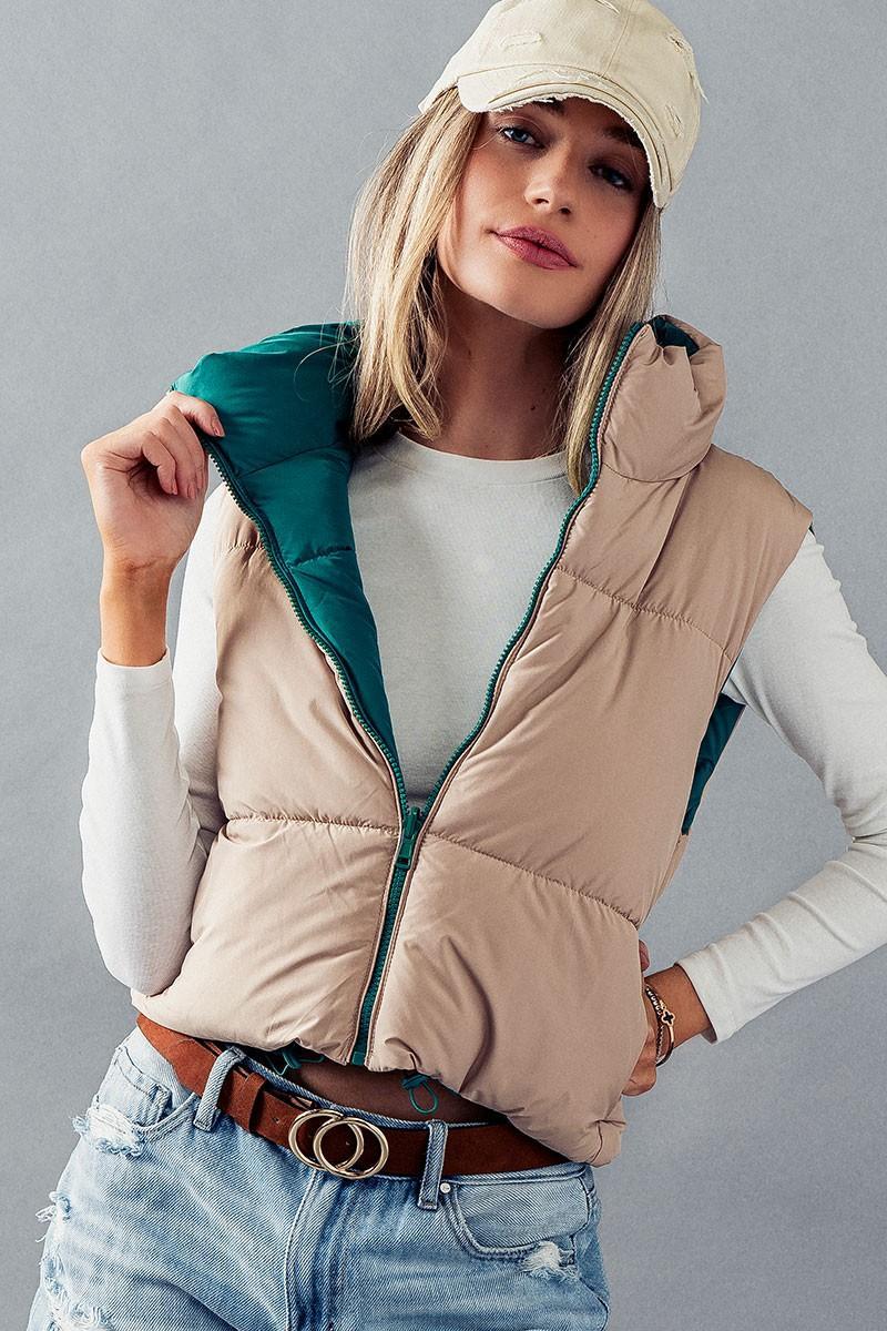 2 Fer Puffer Vest Product Image