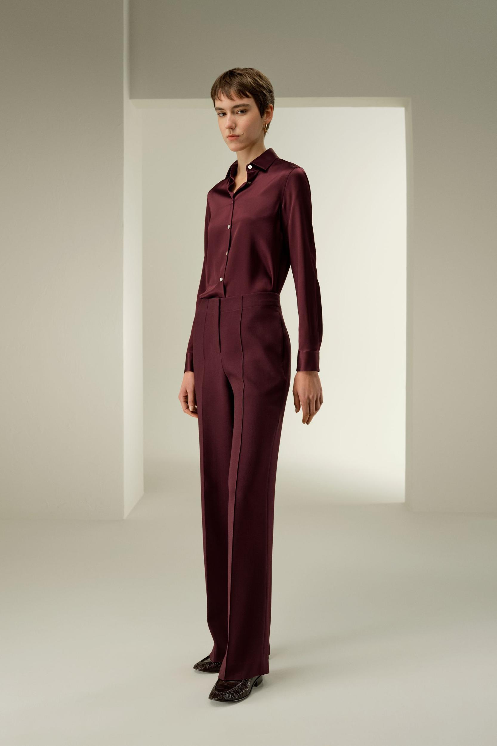 Timeless Silk Charmeuse Shirt Product Image