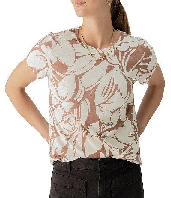 Sanctuary The Perfect Abstract Print Crew Neck Short Sleeve Tee Product Image