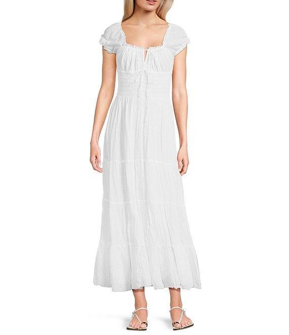 BDG Urban Outfitters Sienna Cap Sleeve Long Dress Product Image