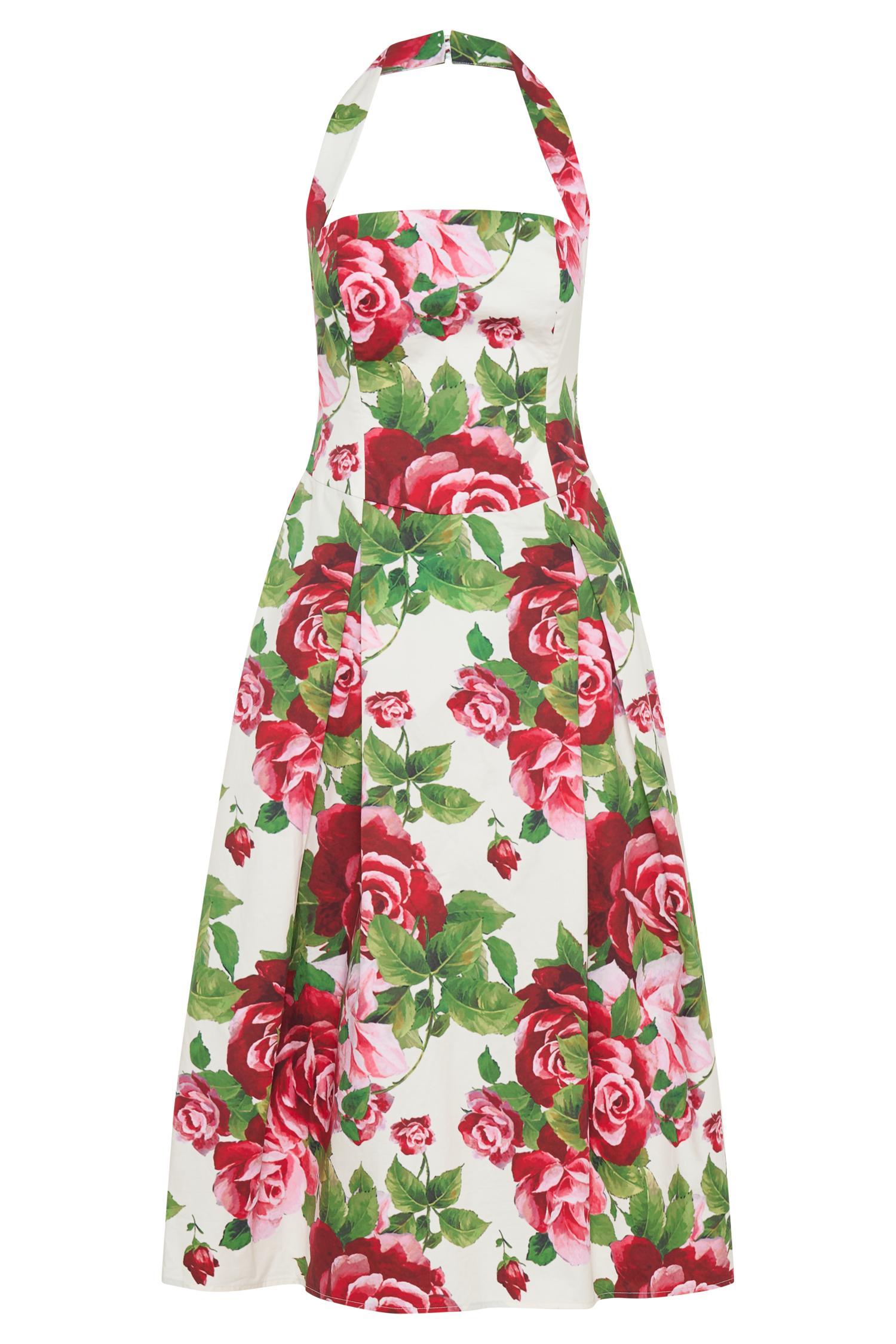 Juana Halter Midi Dress - Sonia Rose Print Product Image
